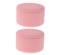 WOFASHPURET 2pcs Silicone Travel Jars for Creams Leakproof Skincare Containers Lightweight Portable Makeup Storage Boxes for Toiletries The Go