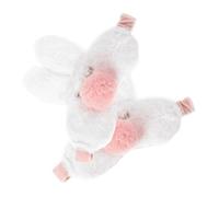 WOFASHPURET 2pcs Sleep Mask for Women Soft Plush Eye Cover Rabbit Ears Night Mask for Airplane Sleepy