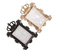 WOFASHPURET 2pcs Vintage Nail Art Display Boards Multi-functional Mixing Palette for Nail Polish Makeup for Creative Designs Photography Props