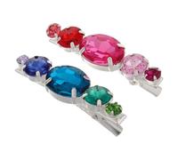 WOFASHPURET 2pcs Women Hair Clips Rhinestone Barrettes for Hair Decorative Side Ornaments for Girls Glamour and Elegance