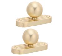 WOFASHPURET 2pcs Zinc Alloy Cabinet Handle Furniture Knob with Backplate Retro Vintage Style Golden Scratch-Resistant Finish Enduring Shine for Kitchen and Bathroom Drawers