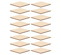 WOFASHPURET 30pcs DIY Rhombus Wooden Pieces Wooden Craft Slices Creative Strong Safe to Use Premium Wood Material for Home Decor and DIY Creative Handcrafts Christmas