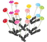 WOFASHPURET 30pcs Hairpins Headwear Cute Mushroom Shaped Plastic Zinc Alloy Clips Suitable for Hair Types Create Beautiful Hairstyles for Women Party Accessories Random Color