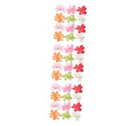 WOFASHPURET 36 pcs Boho Flower Hair Clips Lightweight Floral Hairpins for Women and Simulation Tropical Hair Accessories for Beach Travel and Daily Styling