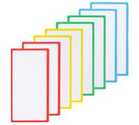 WOFASHPURET 36pcs Magnetic Dry Erase Name Tags with Writable Blank Labels, Erasable Coated Paper Magnets for Refrigerator and Office Organised Style with Vibrant Appearance