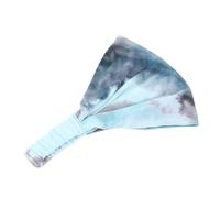 WOFASHPURET 3pcs Adjustable Cotton Tie-dye Headbands Wide Soft Elastic Headwraps for Women Unique Pink Sky-blue Light Green Hair Bands Comfortable One Fits Hair Accessories