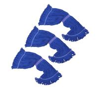 WOFASHPURET 3pcs Commercial Cotton String Mop Head Replacement Wet Resistant Loop End Design Washable Heavy Duty Refill for Home Industrial Floor Cleaning