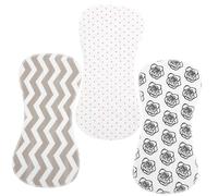 WOFASHPURET 3pcs Cotton Burp Cloth Small Bibs for Dinner Eating Unisex Shoulder Protect Bib Random Style for Feeding and Preventing Dribble