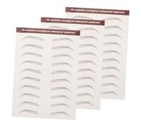 WOFASHPURET 3sheets Eyebrow Stickers Realistic Self-adhesive Eyebrow Transfers for Effortless Application for Women