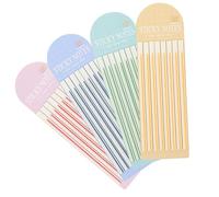 WOFASHPURET 4 Books Highlight Tabs Book Page Highlighter Markers 0.5cmx7.5cm Soft Texture Covers Text Without Blocking Portable Reading Strips for Beginners and Reading