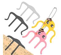 WOFASHPURET 4 Pcs Music Stand Clips Music Book Clips Metal Page Fixed Tools Firm Grip Creative Practical Styles Magazines Teachers Students
