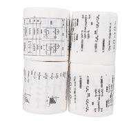 WOFASHPURET 4 Rolls Printed Toilet Tissue with Chemical and Physics Formulas Creative Funny Design Durable Premium Paper for School and Home Decor Skin Safe Set