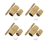 WOFASHPURET 4 Sets Copper Anti-Slip Ferrule Set for Elderly Walking Sticks Joint Accessories for Secure Grip Suitable for Indoor and Outdoor Use Sturdy Replacement Parts for DIY Cane Projects