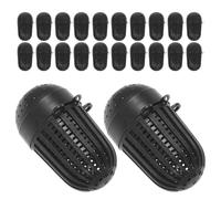 WOFASHPURET 40pcs Fishing Lures Bait Holder Cage Trap Lightweight Plastic Feeder for Live Eel Bait Mini Size 2.24" X 1.3" for Pond Fishing