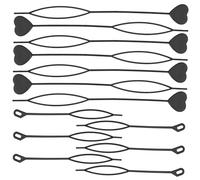 WOFASHPURET 40pcs Heart Shaped Hair Needle Ponytail Maker Tool for Hair Styling Accessories Quick Bead Tool for Loading Beads for Braiding Assistant