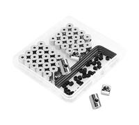 WOFASHPURET 40pcs Pin Backs Set Locking Pin Backs Silver Copper Electroplated Stable Locking Accessories for Vest Hat Collectibles Shoes