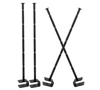 WOFASHPURET 4pcs Black Iron Slatwall Hooks for Closet Organizer and Shop Display, Resistant to Deformation, Easy Installation, Minimalist Design for Clothing and Underwear Storage