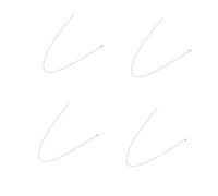 WOFASHPURET 4pcs Bohemian Stainless Steel Beaded Necklace for Women Skin-friendly Clavicle Chain with Chic Boho Charm Fashion Jewelry for Parties Travel and Casual Wear