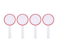 WOFASHPURET 4pcs Dry Erase Paddles Handheld Whiteboard 8.5x11 Inch Easy to Use Single Side Design for Voting and Scoring