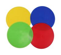 WOFASHPURET 4pcs Flat Disc Markers Tennis Training Markers Portable Lightweight Sturdy Pvc Assorted Color Sports Fields Classroom Activities