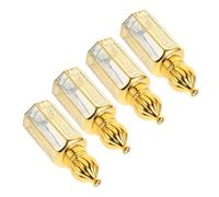 WOFASHPURET 4pcs Glass Roll-on Bottles 3ml Refillable Essential Oil Applicator with Roller Ball, High Transparency Glass for Blending and Portable Convenience, for Office and Workplace Use