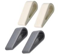 WOFASHPURET 4pcs Laptop Cooling Stand Laptop Rising Bracket Adjustable Plastic Silicone Computer Support Holders Heat Dissipation Stable Usage for Office Working White Black