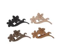 WOFASHPURET 4pcs Matte Flower Hair Claw Clips for Women Jaw Clamps with Strong Hold Comfortable Shark Clip Design for Thick Long Hair for Everyday and Formal Use