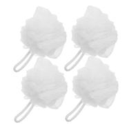 WOFASHPURET 4pcs Shower Sponges Adults Bath Loofah Body Scrubber Mesh Body Wash Loofah Bath Bouquet for Women Men Boys and Girls
