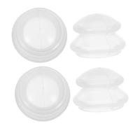 WOFASHPURET 4pcs Transparent Silicone Facial Cupping Soft Portable Massage Cups with Vacuum Suction for Beauty Therapy Visibility and Easy Maintenance for Home Skincare Spa