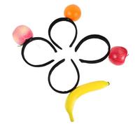 WOFASHPURET 4pcs Tropical Fruit Headbands for Women Realistic Hawaiian Luau Costume Accessories Hairbands for Beach Parties Birthdays and Festival Celebrations