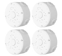 WOFASHPURET 4pcs Weatherproof Camera Junction Box with Cover, Outdoor Waterproof Electrical Wire Hide Box for Security Camera Cable Management and Wall Ceiling Mount