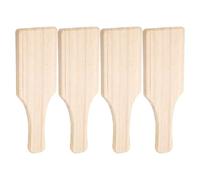 WOFASHPURET 4pcs Wooden Pottery Clay Paddle Set for Ceramic Craft Projects, Portable and Sturdy Use, for Schools and Beginners in Clay Modeling and Pottery Tools