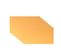 WOFASHPURET 50 Pcs Anodized Aluminum Business Blank Thin Colored Style Design 0.2mm Thickness Rounded Corners Not Easy to Break DIY Business Cards