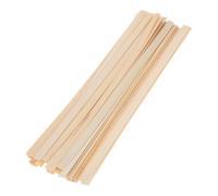 WOFASHPURET 50pcs Handmade Natural Bamboo Weaving Strips 1.2cm X 30cm Flat Wood Sticks for DIY Basket Crafting and Flower Fan Making Supplies