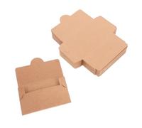WOFASHPURET 50PCS Kraft Paper Card Holder Sleeves Credit Card Envelopes Protective Design Brown Color