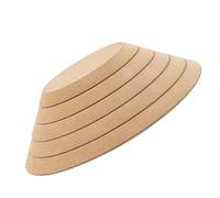 WOFASHPURET 5pcs Ceramic Plate Forming Mold Pottery Forms Drape Mold for Clay Khaki Solid Wood for Clay Round Stackable Structure Smooth Surface Precision Shaping Easy for Pottery Handbuilding