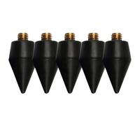 WOFASHPURET 5pcs Dual-ended Diamond Art Dotting Pens with Adhesive Tips Refillable Rhinestone Pen Applicators for Nail Art DIY Craft Tools in Black for Precise Gem Placement