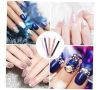 WOFASHPURET 5pcs Nail Art Liner Brushes Silicone Pen for Detailing Fine Lines Patterns Durable Manicure Tools for Professional Nail Design