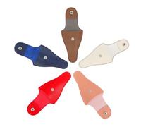 WOFASHPURET 5pcs Nail Scissor Bag Pedicure Scissor Bag Pu Leather Protective Cover Appearance Easy to Clean Keep Scissors at Your Side Grooming Kit for Manicure and Pedicure Random Style