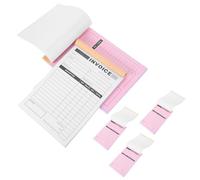 WOFASHPURET 5pcs Order Receipt Book Note Book 8.5x11inch Multi-Purpose Use Simplify Business Transactions Built-in Writing Board for Restaurants and Handicrafts