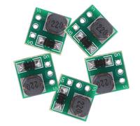 WOFASHPURET 5pcs Step up Voltage Regulator Module Buck Boost Converter Pcb Electronic Components Easy to Connect Terminal Replacement for Broken Or Worn out Module Power Converter
