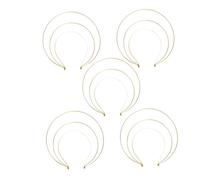 WOFASHPURET 5pcs Three-layer Radiant Headband for Women Metal Crown Hair Accessories Elegant Goddess Crown Headband for Wedding Prom Party Costume