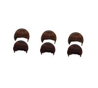 WOFASHPURET 6 pcs French Bangs Hair Clip Extensions for Women Natural Human Hair Toppers Elegant Face Framing Fringe Comfortable Material Easy to Install Realistic Hairpieces for Daily Wear