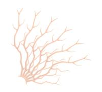 WOFASHPURET 6pcs Artificial Antler Branches Durable DIY Fake Twigs High Simulation Vase Filler for Halloween Christmas Home Decoration Craft Accessories