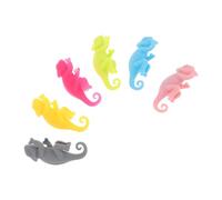 WOFASHPURET 6pcs Cartoon Wine Glass Markers Drink Markers Silicone Beautiful Creative Colorful Wine Cup Charms for Party Decoration