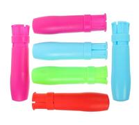 WOFASHPURET 6pcs Colored Chalk Clip Chalk Extender Pp Material Lightweight Comfortable Use Convenient to Change and Adjust for Classroom Learning Students and Teachers Random Color
