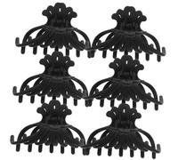 WOFASHPURET 6pcs Jumbo Matte Hair Claw Clips for Women Large Strong Hair Clamps for Thick Fine for Makeup Exercise Daily and Special Occasions