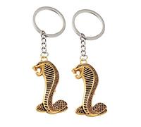 WOFASHPURET 6pcs Keyring Chain Cobra Motif Keyring Rings for Women Unique Key Holder Ornament