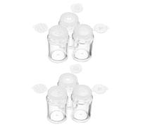 WOFASHPURET 6Pcs Mini Loose Powder Containers with Open Hole Sifter and Flip Caps Airtight Cosmetic Bottles for Travel DIY Makeup Foundation and Glitter Powder Storage