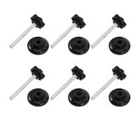 WOFASHPURET 6pcs Plum Blossom Knobs Thumb Screw Bolts for Walker Replacement Parts Made of Plastic and Galvanised Carbon Steel Easy Replacement Drive Walker Accessories for Seniors Outdoor Use